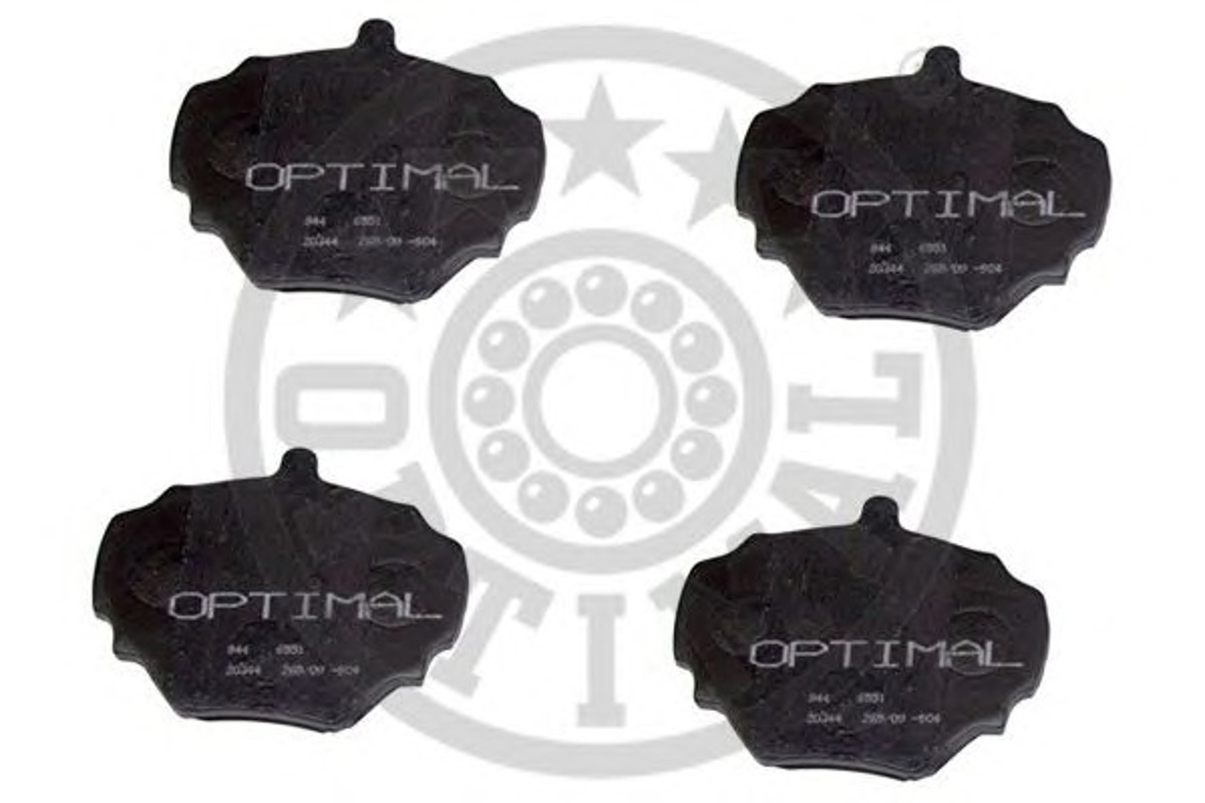 Колодки тормозные дисковые OPTIMAL 6551