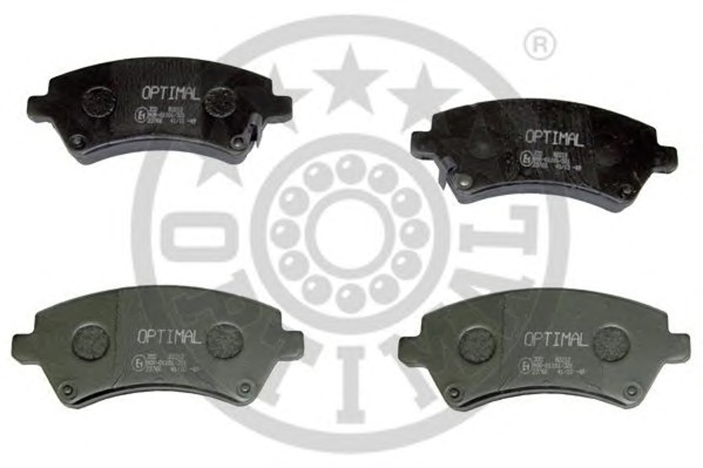 Колодка тормозная дисковая комплект OPTIMAL 82212