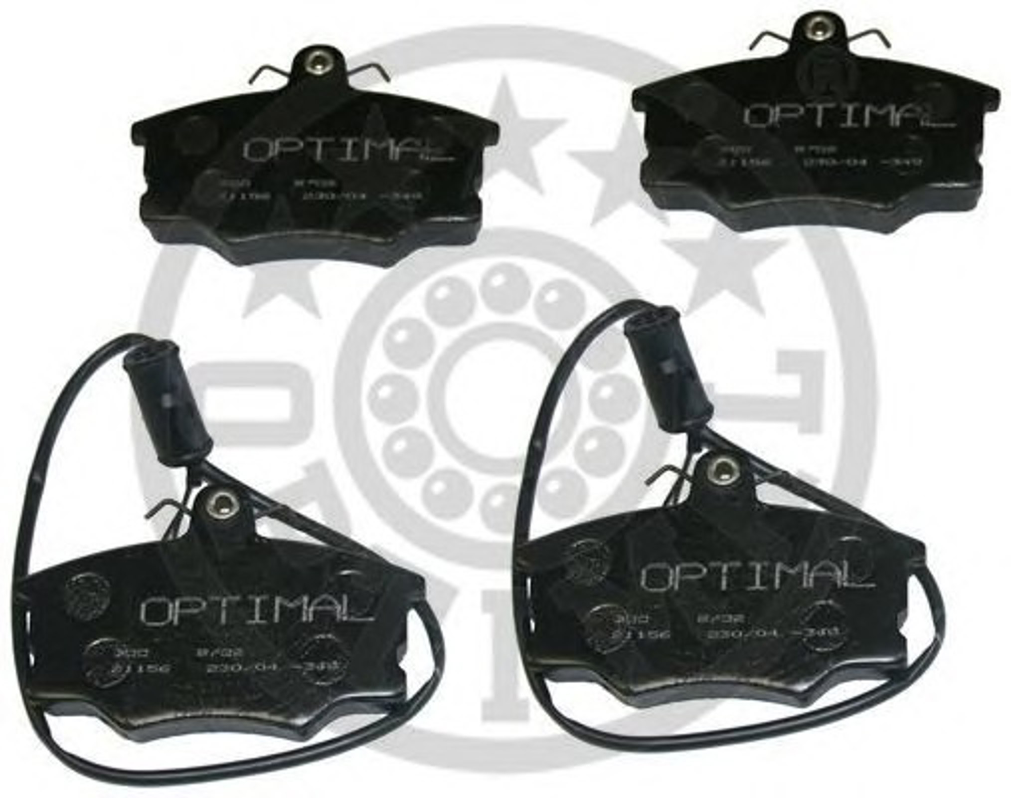 Колодки тормозные дисковые OPTIMAL 9702