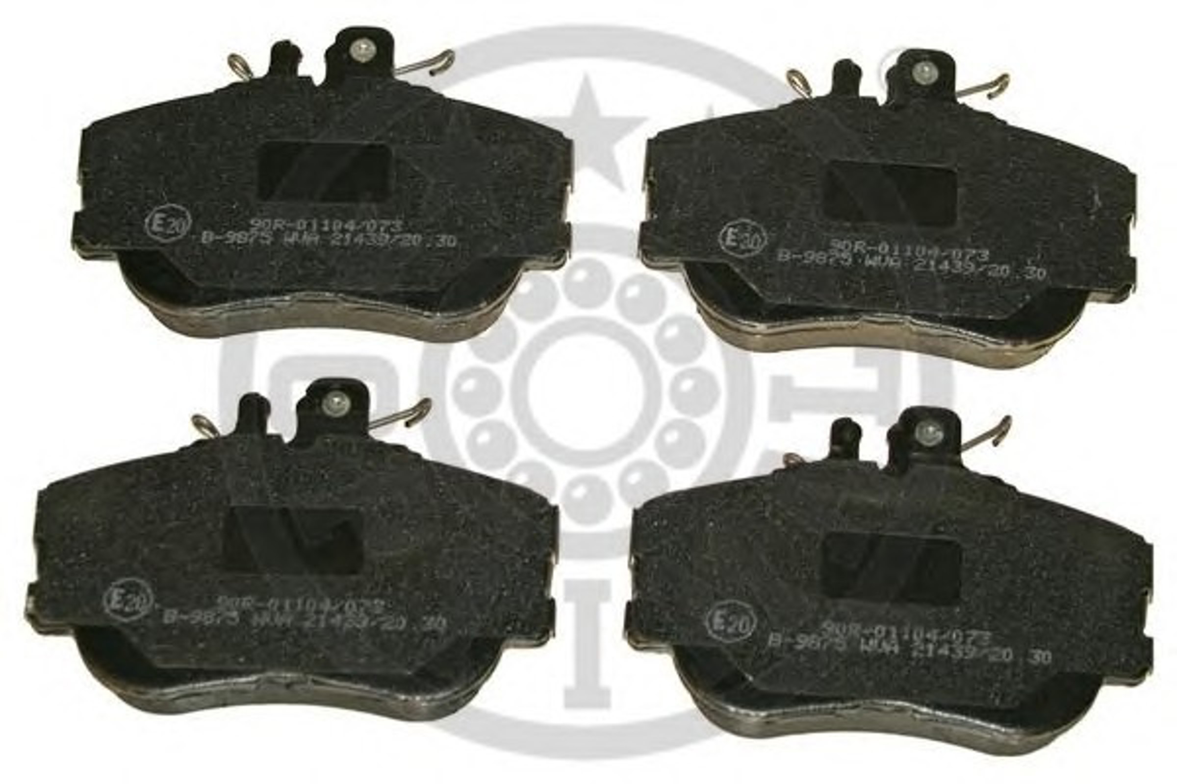 Колодки тормозные дисковые OPTIMAL 9875