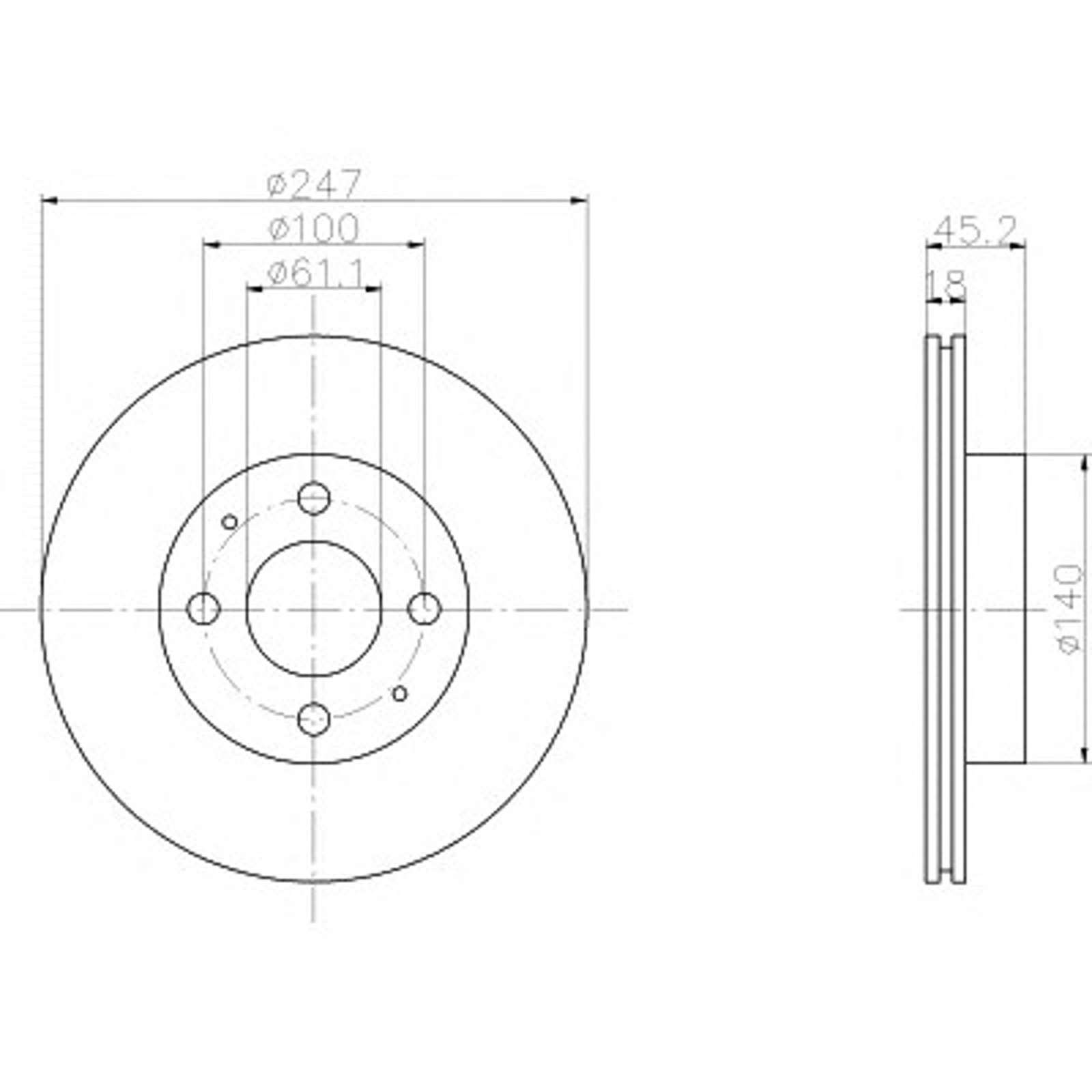 Диск тормозной HELLA/BEHR/PAGID 50232