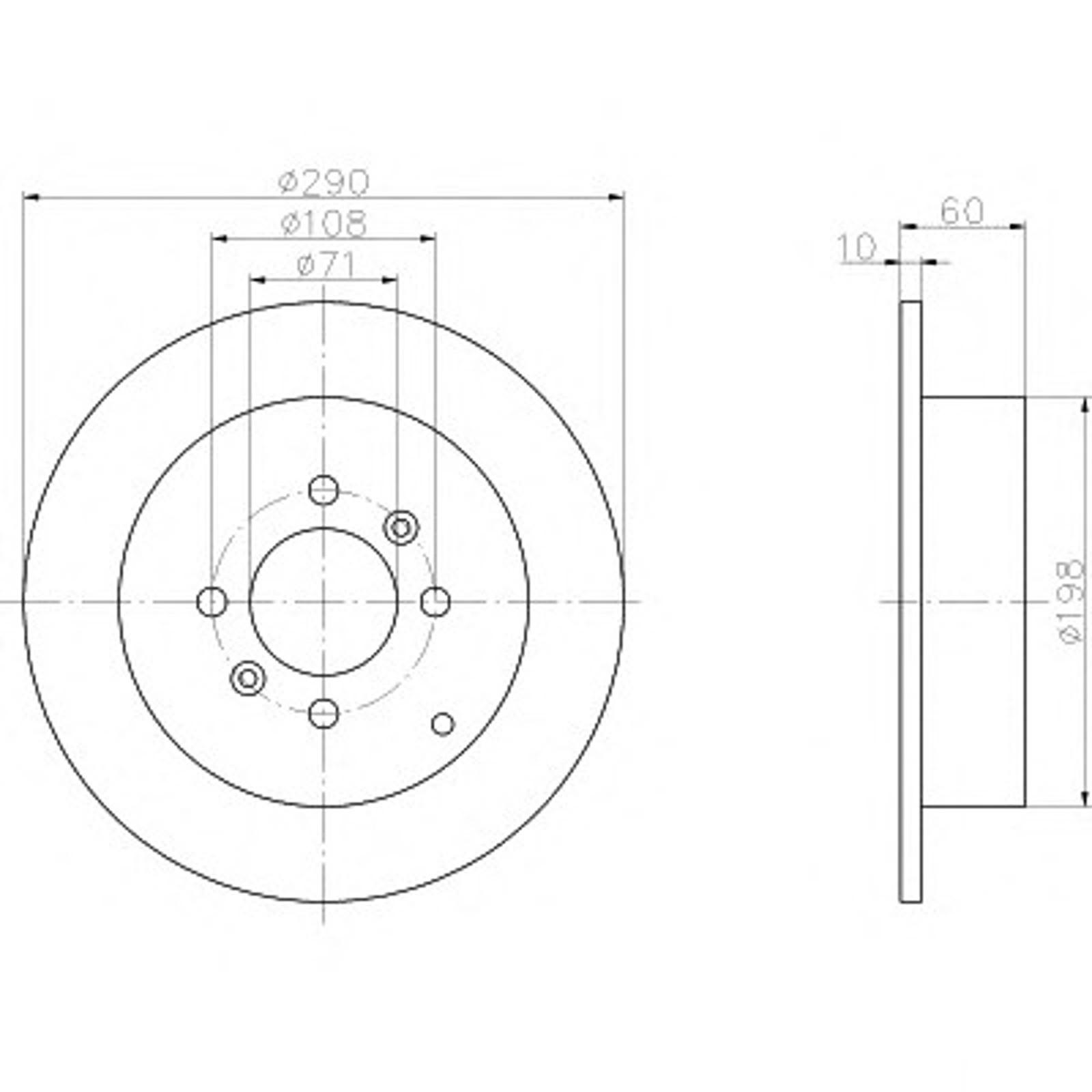Диск тормозной HELLA/BEHR/PAGID 52514