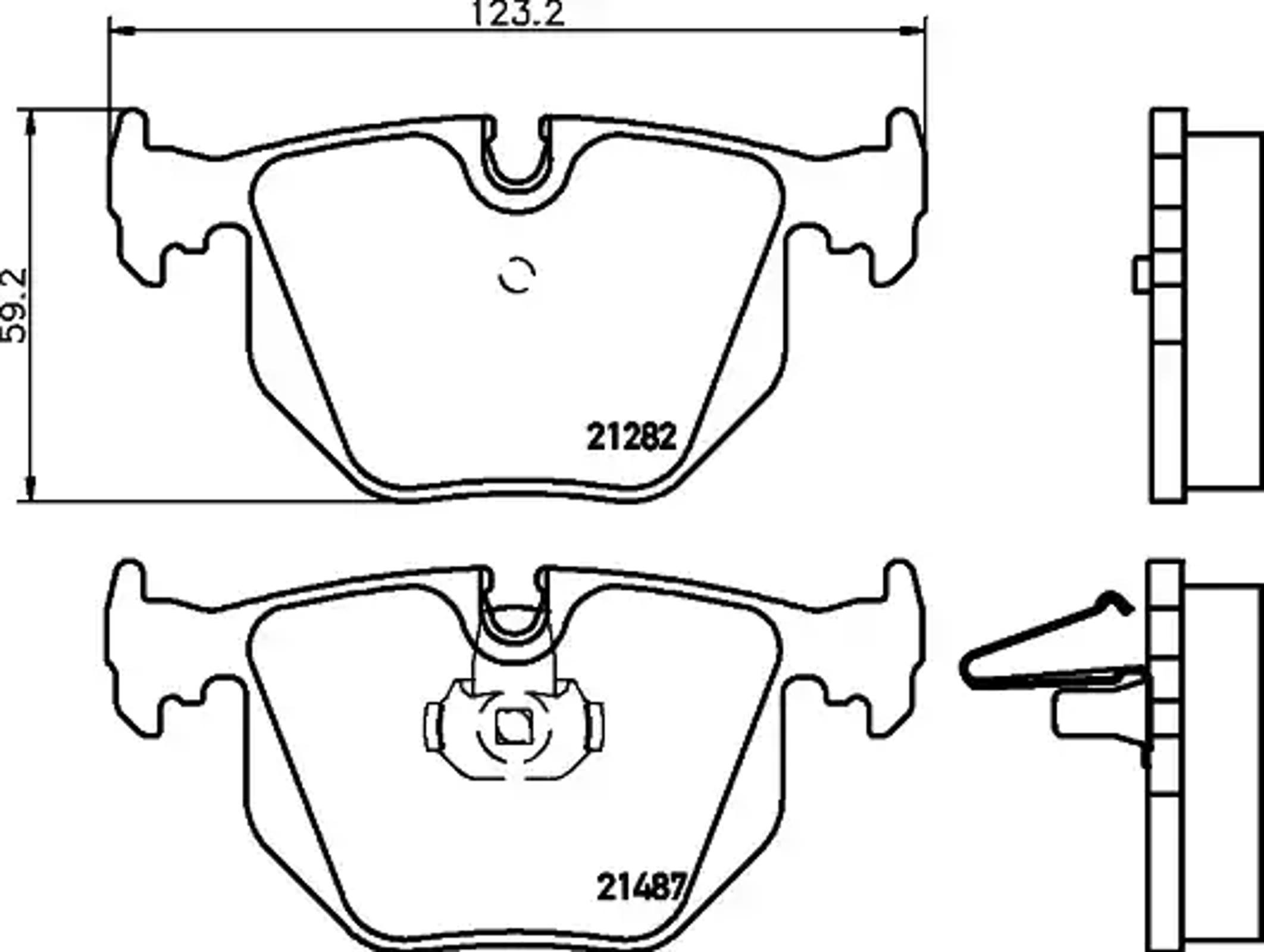 Колодки тормозные дисковые HELLA/BEHR/PAGID T1117