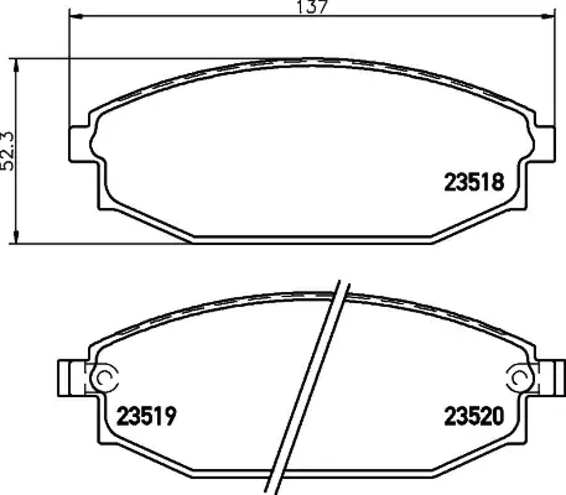 Колодки тормозные дисковые HELLA/BEHR/PAGID T1304