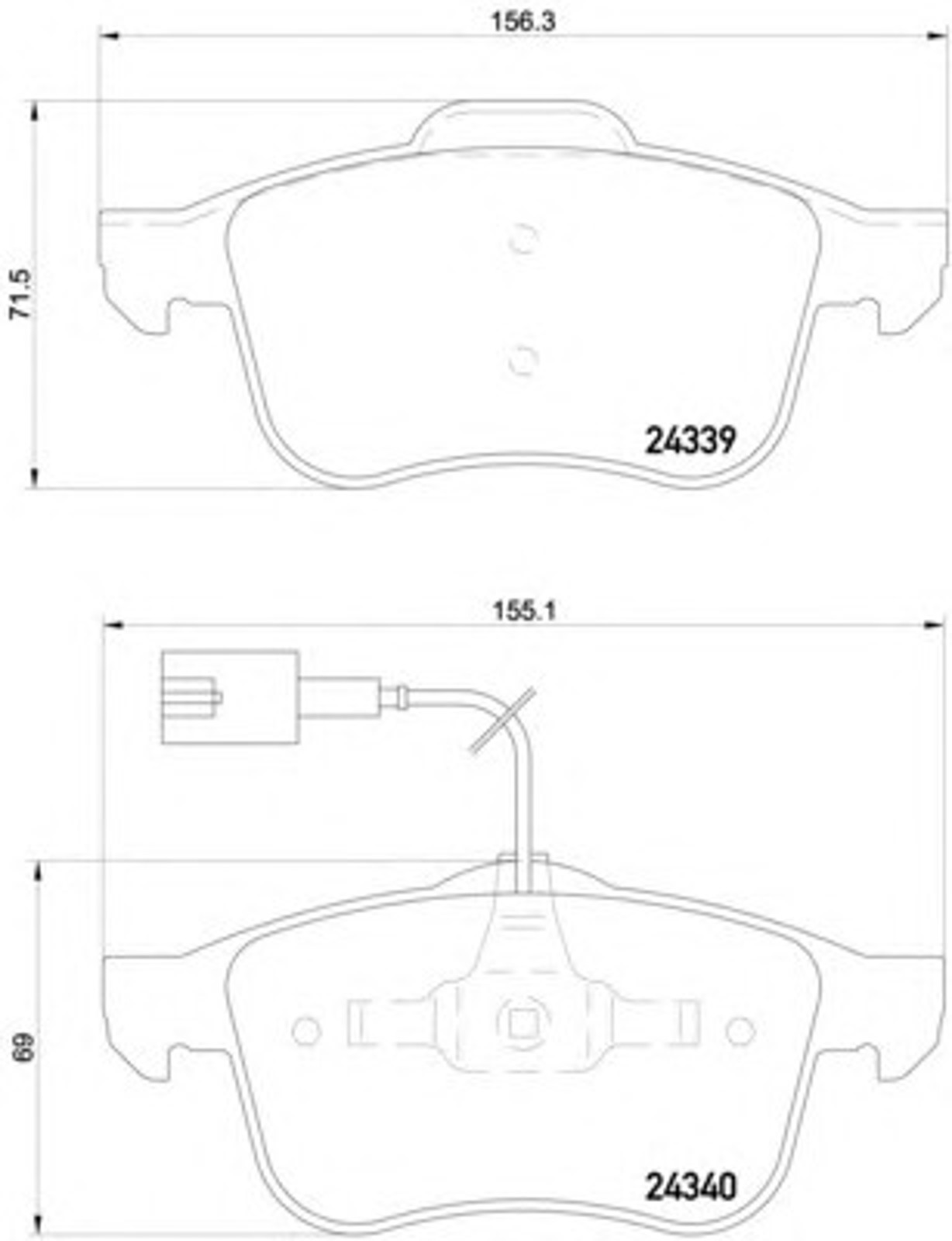 Колодки тормозные дисковые HELLA/BEHR/PAGID T1585