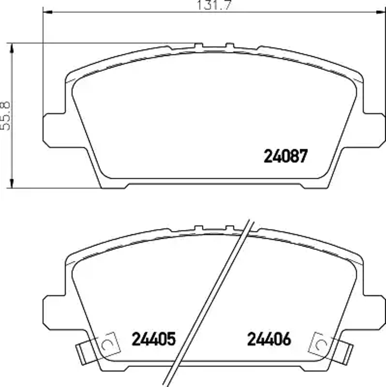 Колодки тормозные дисковые HELLA/BEHR/PAGID T1586