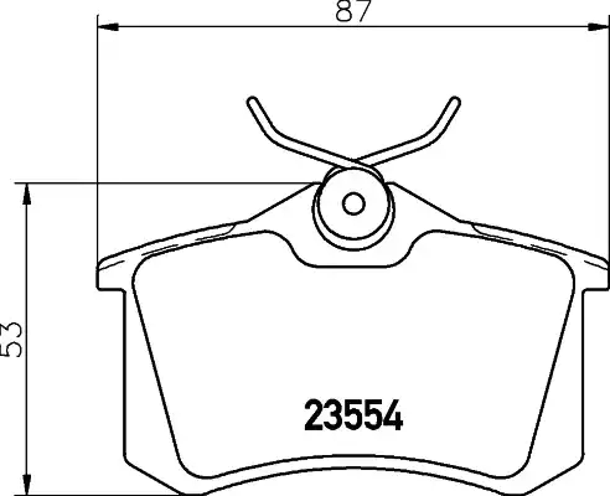 Колодки тормозные дисковые HELLA/BEHR/PAGID T1644