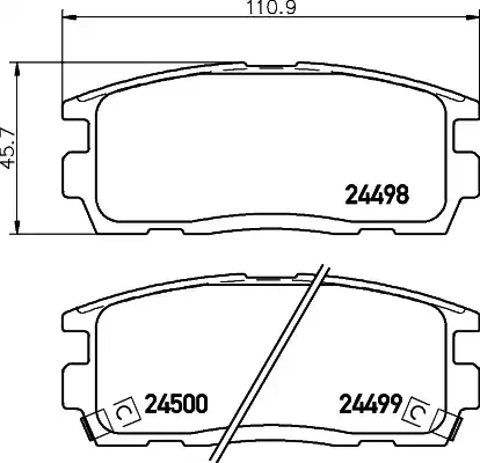Колодки тормозные дисковые HELLA/BEHR/PAGID T1659