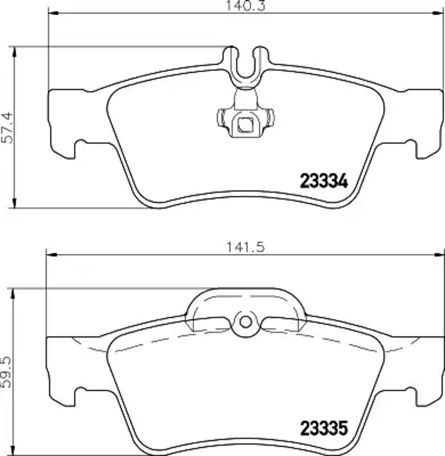 Колодки тормозные дисковые HELLA/BEHR/PAGID T5155