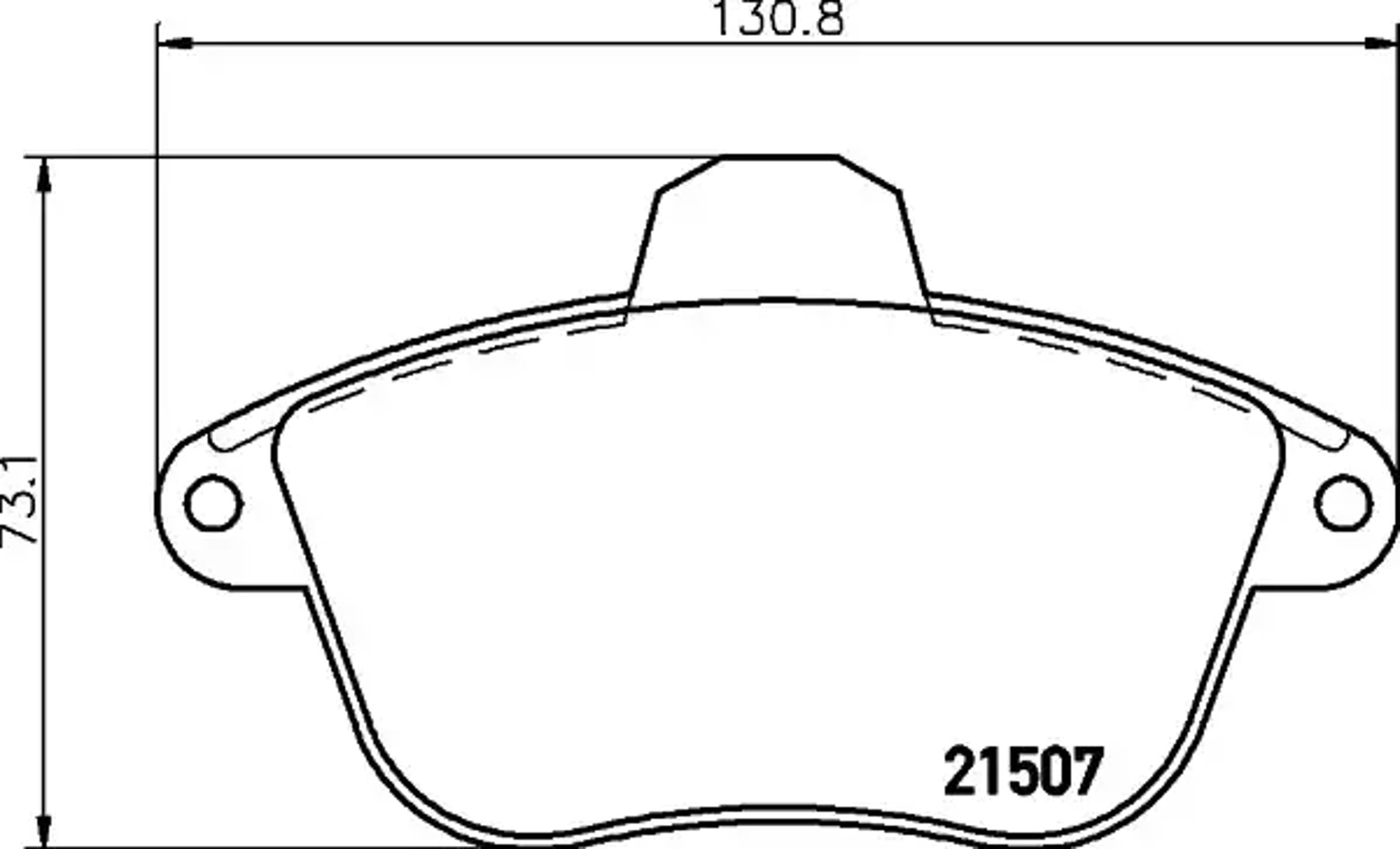 Колодки тормозные дисковые HELLA/BEHR/PAGID T9018