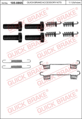 Комплектующие стояночной тормозной системы QUICK BRAKE 105-0865