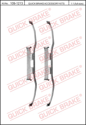 Комплектующие колодок дискового тормоза QUICK BRAKE 109-1213