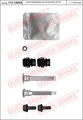 Комплект направляющей гильзы QUICK BRAKE 113-1495X