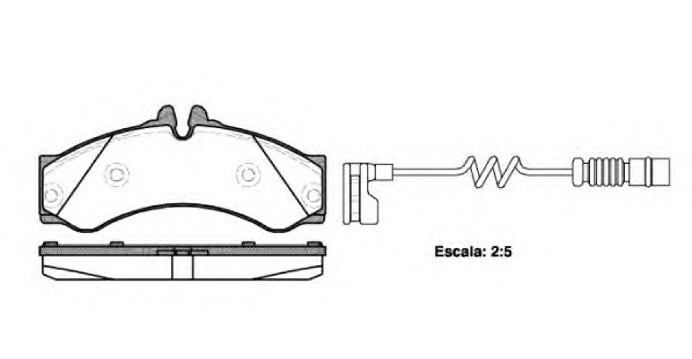 Комплект тормозных колодок дисковый тормоз REMSA 0614.12