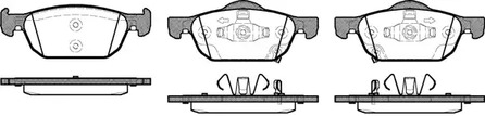 Колодки тормозные дисковые REMSA 1384.02