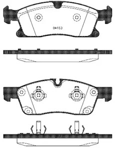 Колодки тормозные дисковые REMSA 1430.10