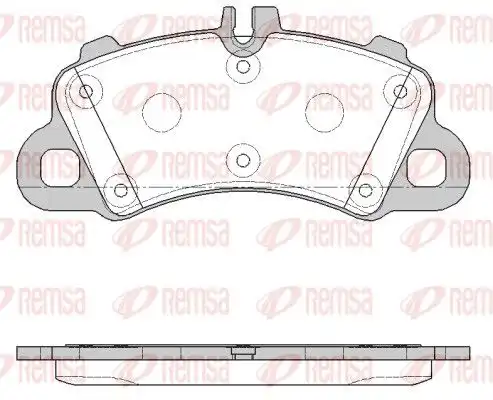 Колодки тормозные дисковые комплект REMSA 1862.00