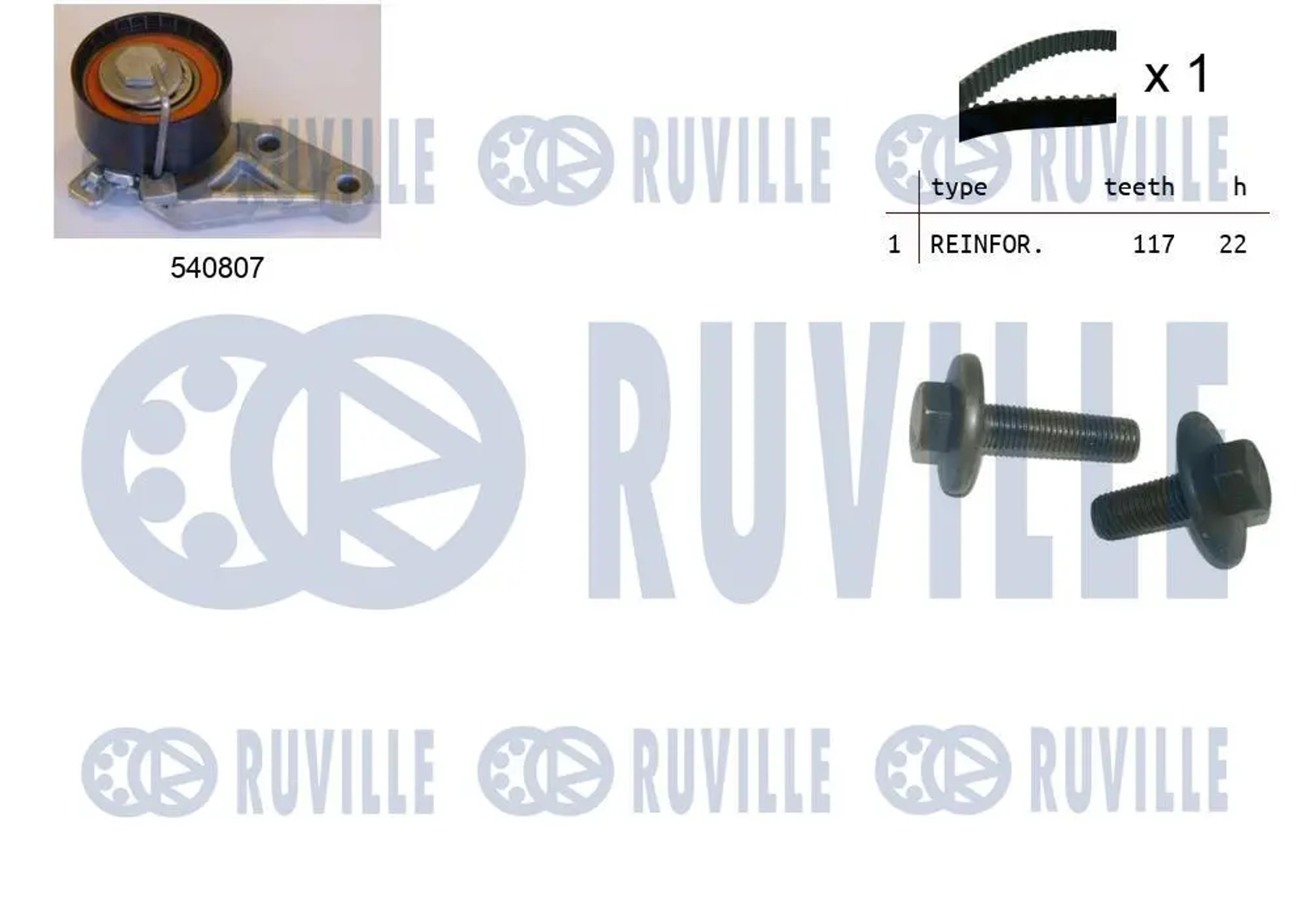 Комплект грм RUVILLE 550047