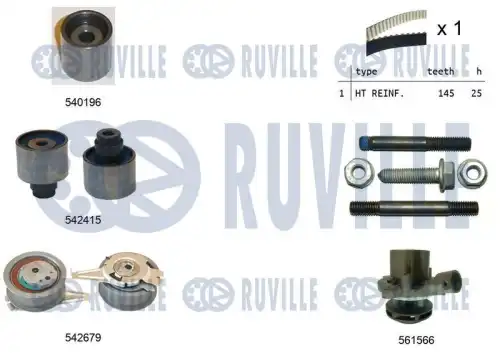 Ремкомплект грм /с помпой/ RUVILLE 5503761