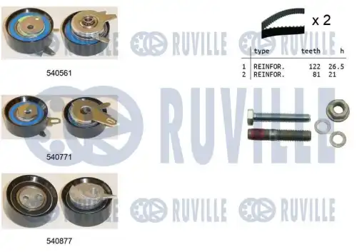 Ремкомплект привода грм RUVILLE 550385
