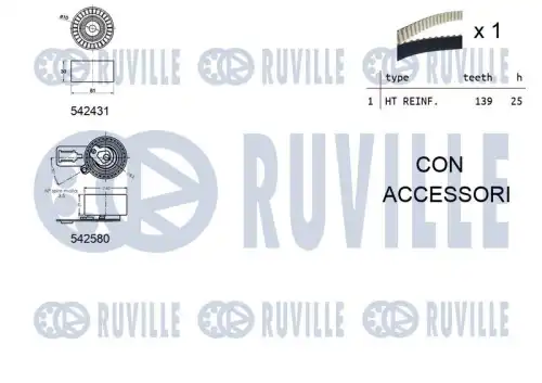 Ремкомплект привода грм RUVILLE 550386