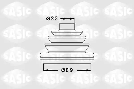 Комплект пыльника приводного вала SASIC 1906047