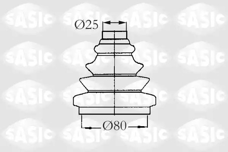 Комплект пыльника приводного вала SASIC 2933013