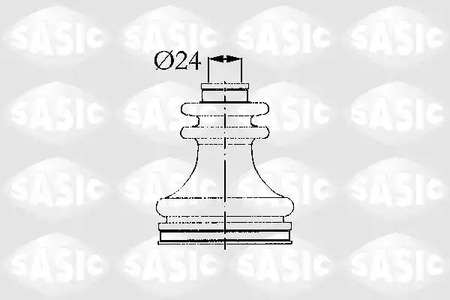 Комплект пыльника приводного вал SASIC 4003425