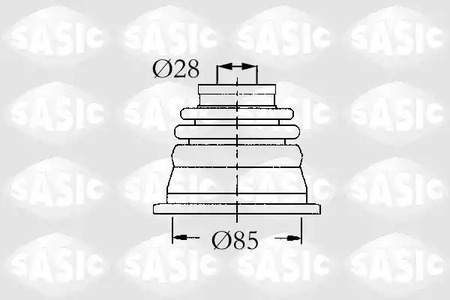 Комплект пыльника приводного вала SASIC 4003451