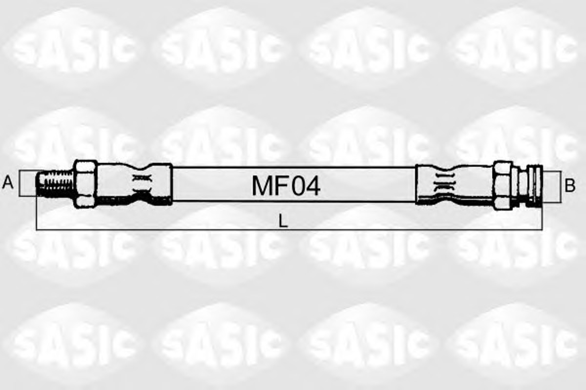 Шланг тормозной SASIC SBH6311