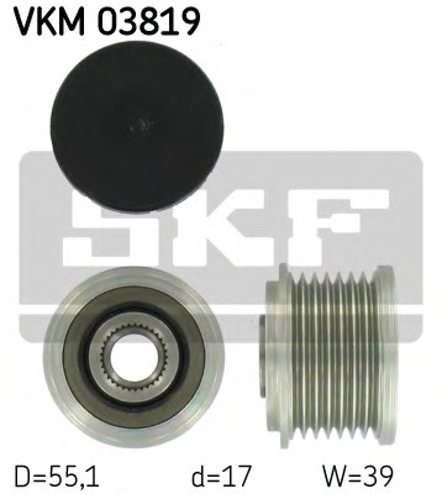 Шкив генератора SKF VKM03819
