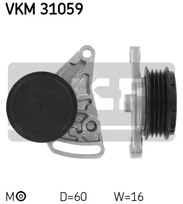 Натяжной ролик поликлинового ремня SKF VKM31059
