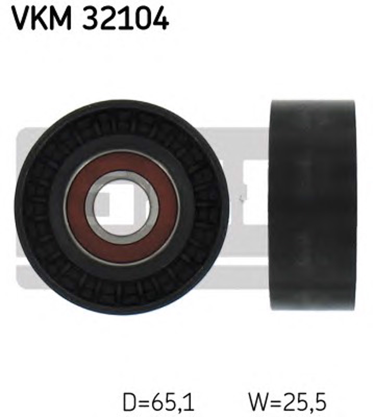 Ролик ручейкового ремня SKF VKM32104