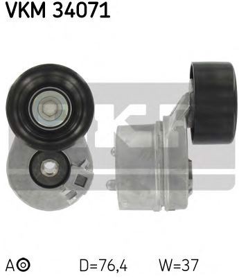 Натяжной ролик поликлинового ремня SKF VKM34071