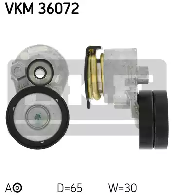 Ролик натяжной поликлинового ремня SKF VKM36072