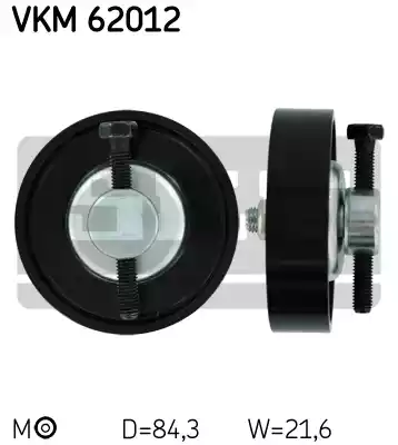 Натяжной ролик поликлинового ремня SKF VKM62012
