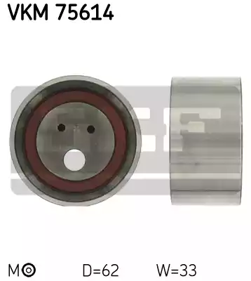 Натяжной ролик ременьа грм SKF VKM75614