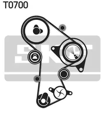 Водяной насос + комплект зубчатого ремня SKF VKMC01148-2