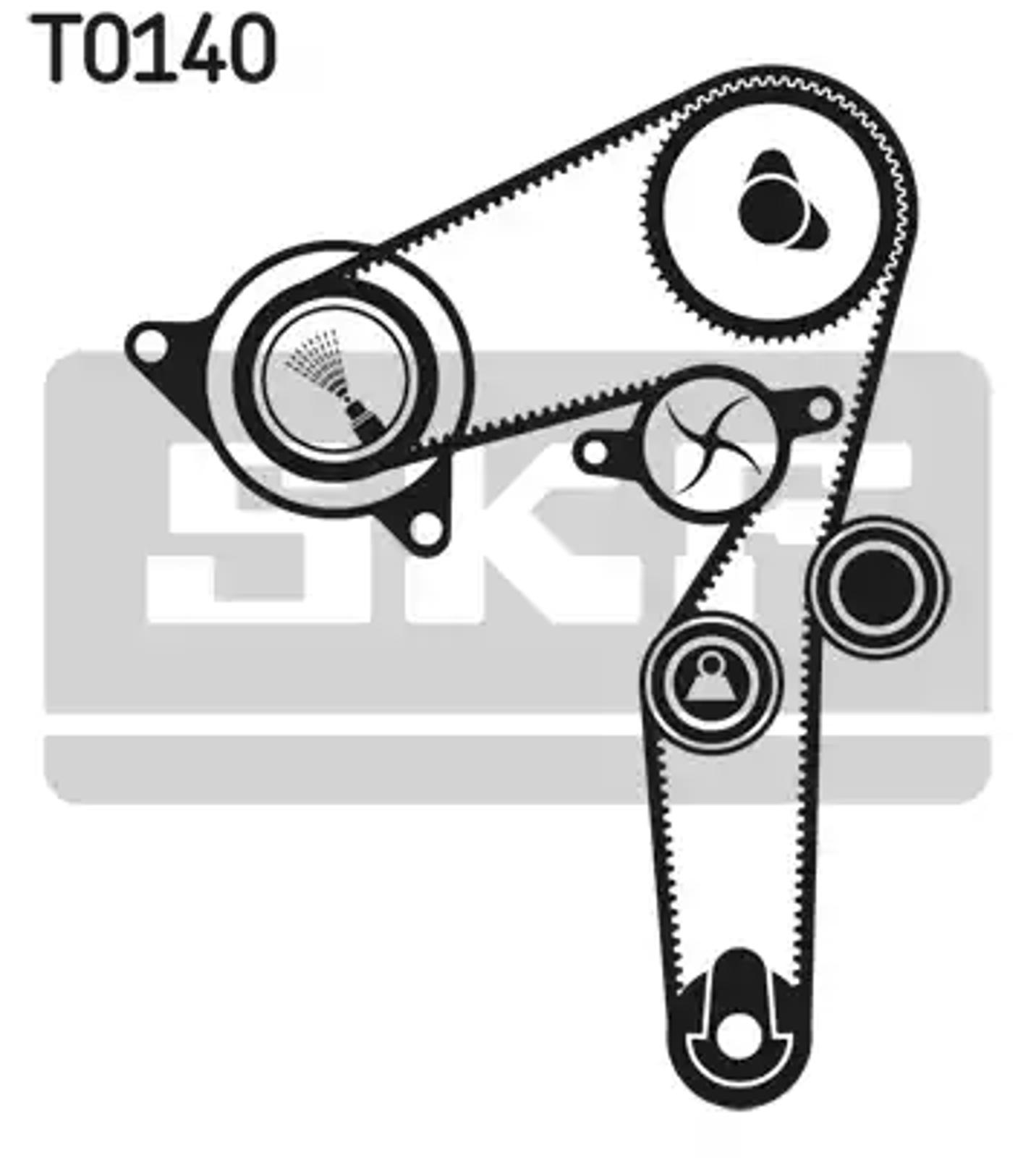 Комплект грм с водяным насосом SKF VKMC02199-2
