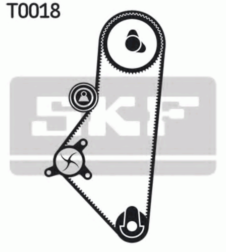 Комплект грм (с помпой) SKF VKMC03201-1