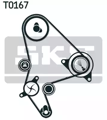 Комплект грм с водяным насосом SKF VKMC03246
