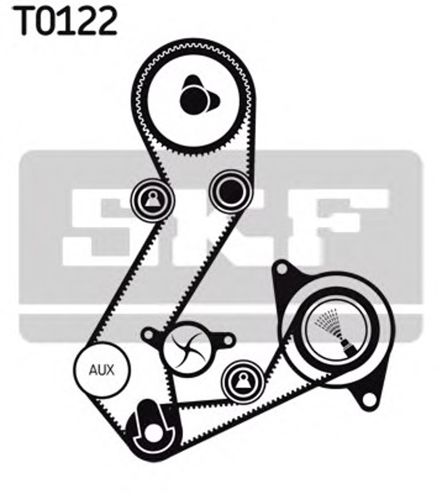 Комплект грм с водяным насосом SKF VKMC04107-2