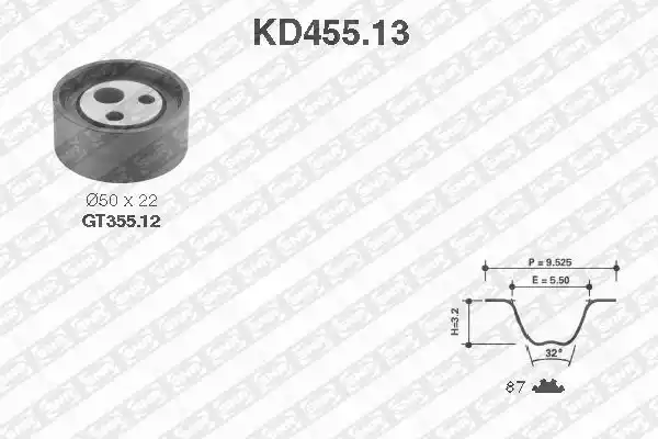 Ремкомплект привода грм SNR KD455.13
