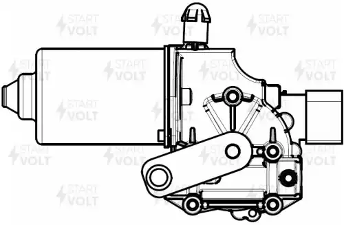 Vwf 1001 моторедуктор стеклоочистителя СТАРТВОЛЬТ VWF 1001