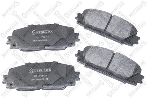 Колодки тормозные дисковые STELLOX 000 273B-SX