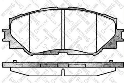 Колодки дисковые передние STELLOX 001 089B-SX