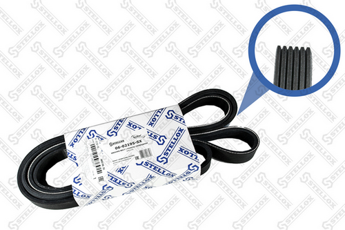 Ремень поликлиновой 6pk2195 STELLOX 06-02195-SX