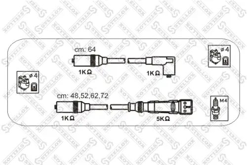 Провода зажигания STELLOX 10-38083-SX