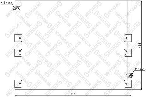 Радиатор кондиционера STELLOX 10-45157-SX