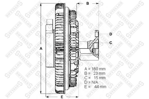 Сцепление вентилятора радиатора STELLOX 30-00411-SX